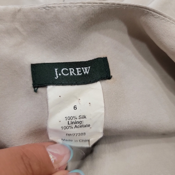 J.Crew Women's Scoopneck A-Line Midi Dress size 6 Champaign - Picture 4 of 4